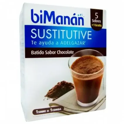 Comprar Bimanan batidos de chocolate 5 sobres DIAFARM