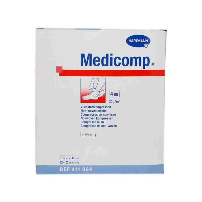 Hartmann medicomp compresas apósito estéril 10x10