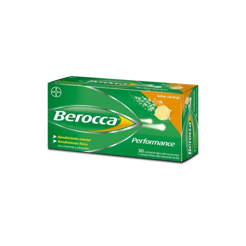 Berocca performance sabor naranja 30 comprimidos efervescentes