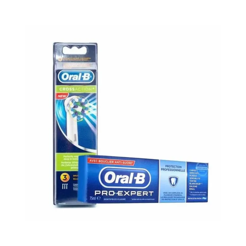Oral-b recambios cepillo eléctrico crossaction 3 unidades