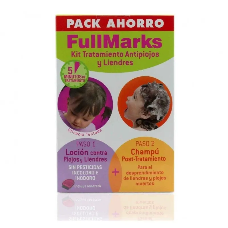 Fullmarks champú 150 ml + loción pediculicida 100 ml