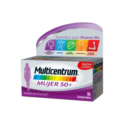 Comprar MULTICENTRUM MUJER 50+ 90 COMP SUN PHARMACEUTICALS SPAIN