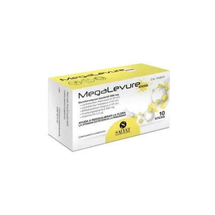 Comprar Megalevure 10 sticks bucodispersables BIOLINE SUPPLY