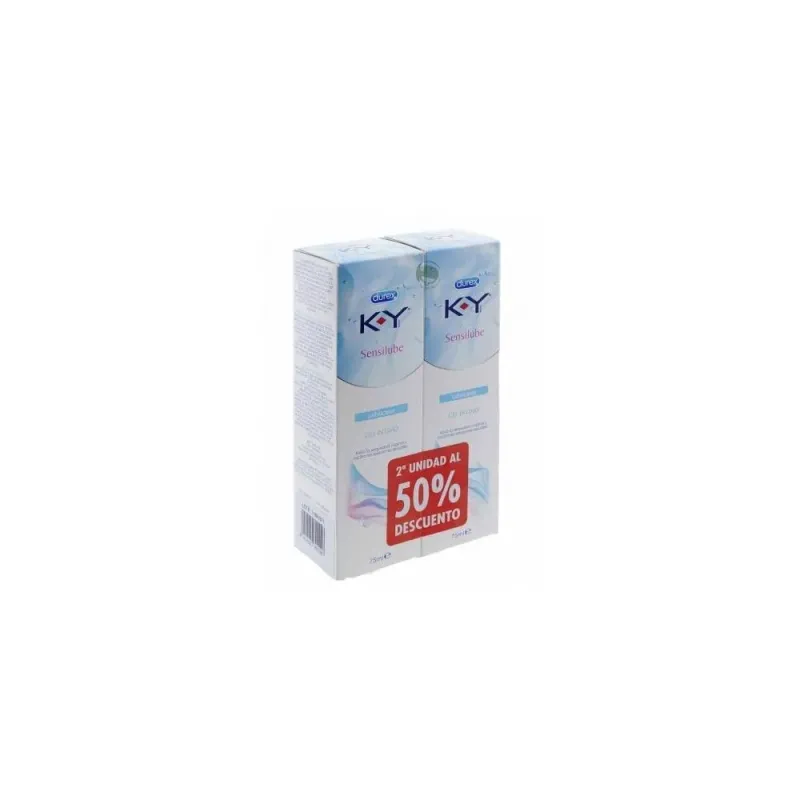 Durex ky sensilube gel lubricante duplo 2x75 gramos