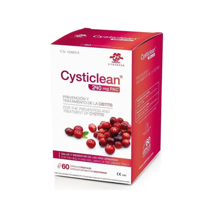 Cysticlean 240 mg pac 60 capsulas