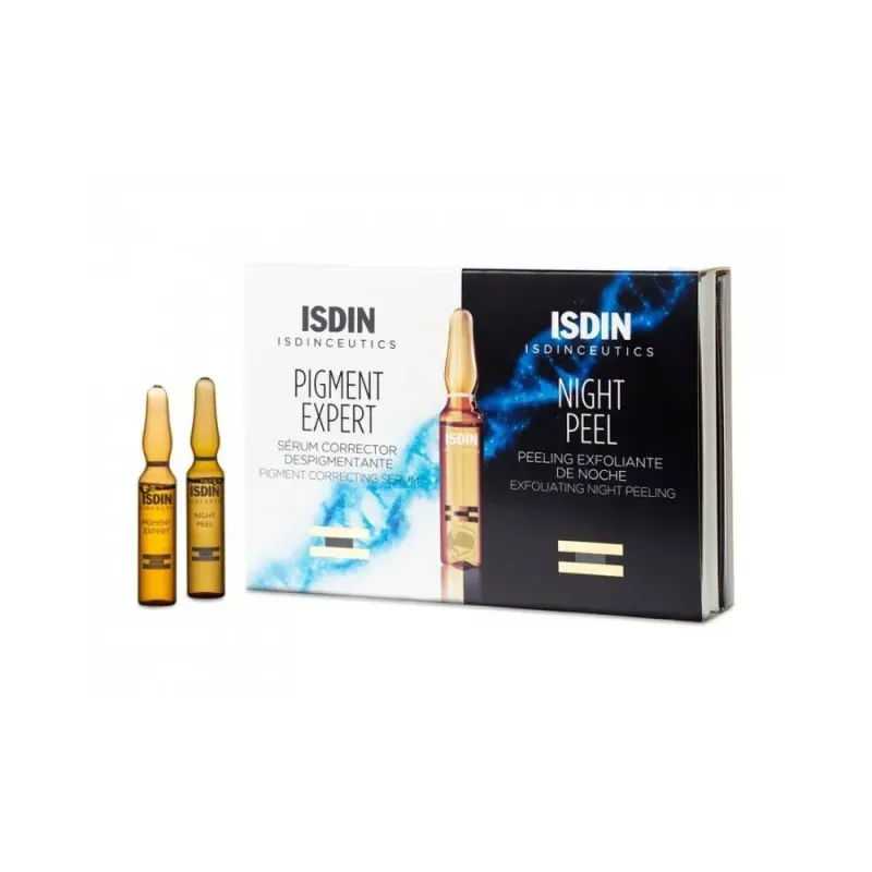 ISDINCEUTICS PIGMENT EXPERT + NIGHT PEEL 10 + 10 AMPOLLAS