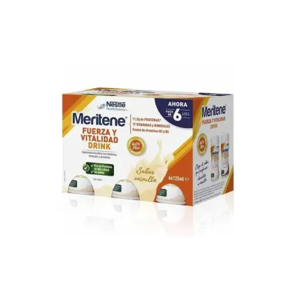 Comprar Meritene drink vainilla pack 6x125ml ANGELINI FARMACÉUTICA S.A.