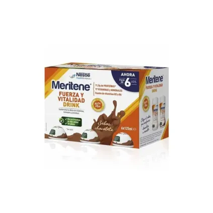 Comprar Meritene drink chocolate pack 6x125ml ANGELINI FARMACÉUTICA S.A.