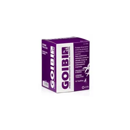 Comprar Goibi xtreme antimosquitos tropical 16 toallitas 