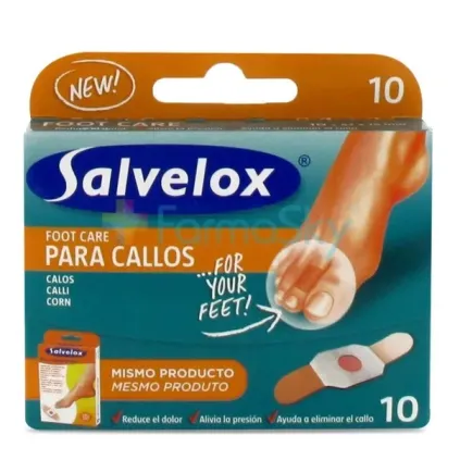 Comprar SALVELOX CALLOS CON ACIDO SALICILICO 57 MM X 19 MM 10 U 
