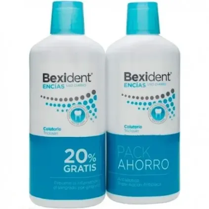 Comprar PACK BEXIDENT ENCIAS COLUTORIO TRICLOSAN 500 ML 
