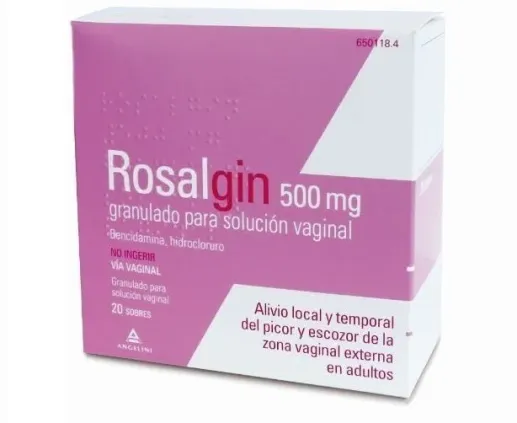 Comprar ROSALGIN 500 mg GRANULADO PARA SOLUCION VAGINAL, 20 sobres