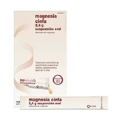 Comprar MAGNESIA CINFA 2,4 g SUSPENSION ORAL , 14 sobres