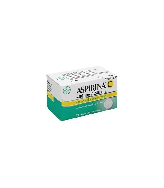 ASPIRINA C 400/240 MG 20 COMPRIMIDOS EFERVESCENT, MEDICAMENTOS