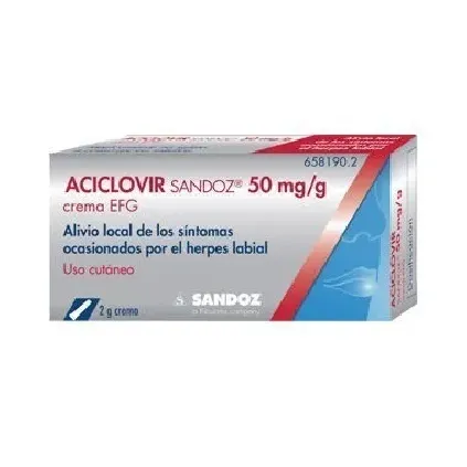 Comprar ACICLOVIR SANDOZ CARE 50 MG/G CREMA , 1 tubo de 2 g