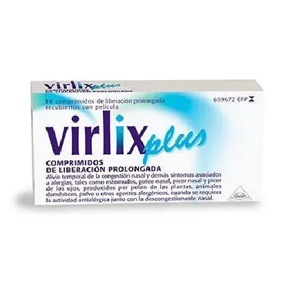 Comprar VIRLIX PLUS COMPRIMIDOS DE LIBERACION PROLONGADA , 14 comprimidos LACER