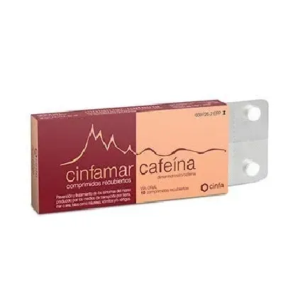 Comprar CINFAMAR CAFEINA 50 mg/50 mg COMPRIMIDOS RECUBIERTOS , 10 comprimidos