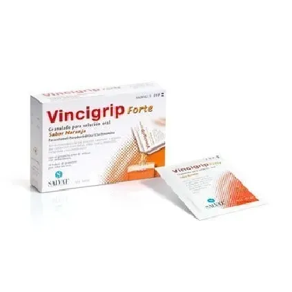 Comprar VINCIGRIP FORTE GRANULADO PARA SOLUCION ORAL SABOR NARANJA, 10 sobres