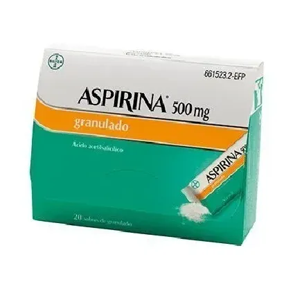 Comprar ASPIRINA 500 mg GRANULADO , 20 sobres BAYER