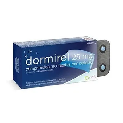 Comprar DORMIREL 25 MG 16 COMPRIMIDOS RECUBIERTOS 