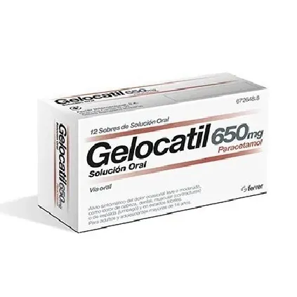 Comprar GELOCATIL 650 mg SOLUCION ORAL, 12 sobres