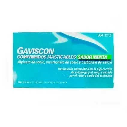 Comprar GAVISCON COMPRIMIDOS MASTICABLES SABOR MENTA , 48 comprimidos (BLISTER)