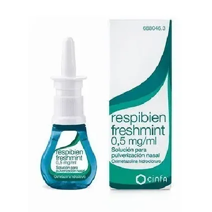 Comprar RESPIBIEN FRESHMINT 0,5 mg/ ml SOLUCION PARA PULVERIZACION NASAL, 1 envase pulverizador de 15 ml