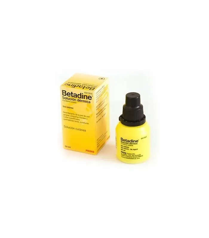 BETADINE 10% SOLUCION TOPICA 1 FRASCO 50 ML, MEDICAMENTOS