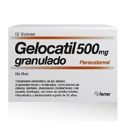 Comprar GELOCATIL 500 mg GRANULADO, 12 sobres