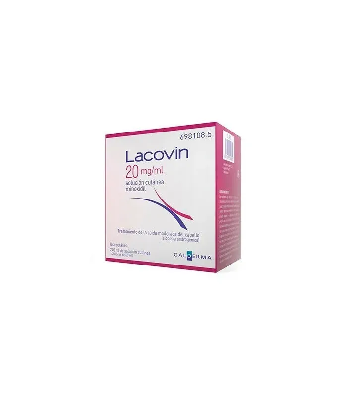 LACOVIN 20 MG/ML SOLUCION CUTANEA 4 FRASCOS 60 ML, MEDICAMENTOS