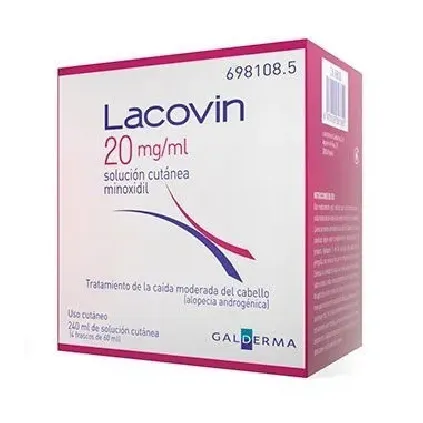 Comprar LACOVIN 20 mg/ml SOLUCIÓN CUTÁNEA , 4 x 60 ml