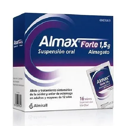 Comprar ALMAX FORTE 1,5 g SUSPENSION ORAL , 16 sobres