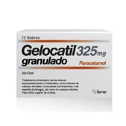 Comprar GELOCATIL PEDIATRICO 325 mg granulado , 12 sobres