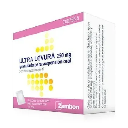 Comprar ULTRA-LEVURA 250 MG GRANULADO PARA SUSPENSION ORAL , 20 sobres ZAMBON