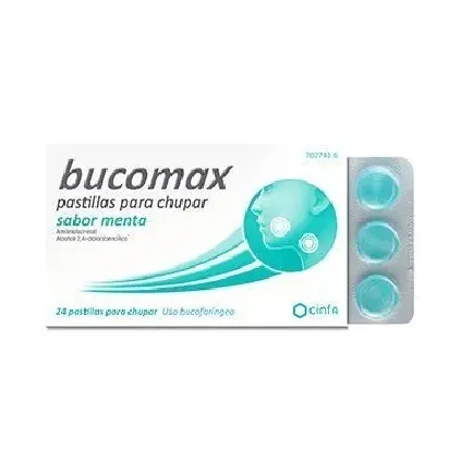 Comprar BUCOMAX PASTILLAS PARA CHUPAR SABOR MENTA , 24 pastillas