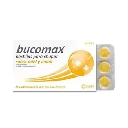 Comprar BUCOMAX PASTILLAS PARA CHUPAR SABOR MIEL Y LIMON , 24 pastillas