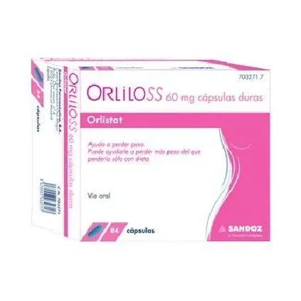 Comprar ORLILOSS 60 MG CAPSULAS DURAS, 84 cápsulas (PVC-PVDC/AL)