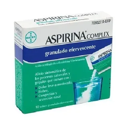 Comprar ASPIRINA COMPLEX GRANULADO EFERVESCENTE, 10 sobres BAYER