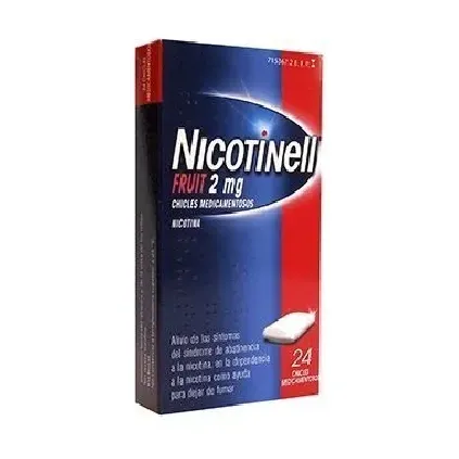 Comprar NICOTINELL FRUIT 2 mg CHICLE MedicamentosO , 24 chicles 
