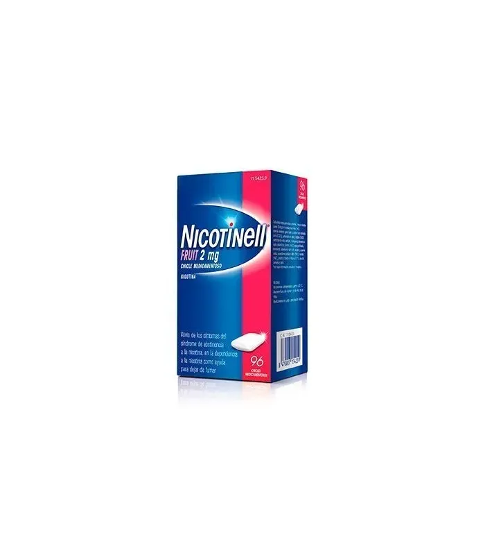 NICOTINELL FRUIT 2 MG 96 CHICLES MEDICAMENTOSOS, MEDICAMENTOS