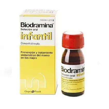 Comprar BIODRAMINA INFANTIL 4 mg/ml SOLUCION ORAL , 1 frasco de 60 ml