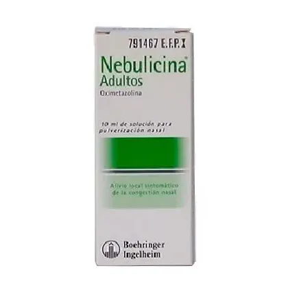 Comprar NEBULICINA 0,5 mg/ml SOLUCIÓN PARA PULVERIZACIÓN NASAL, 1 envase pulverizador de 10 ml