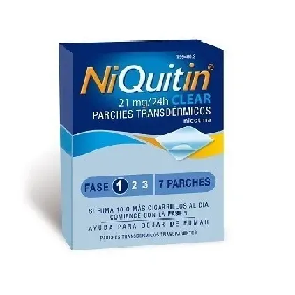 Comprar NIQUITIN CLEAR 21 MG/24 HORAS PARCHE TRANSDERMICO 7 parches transdérmicos 