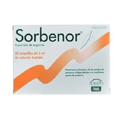 Comprar SORBENOR 1g SOLUCION ORAL , 20 ampollas bebibles de 5 ml