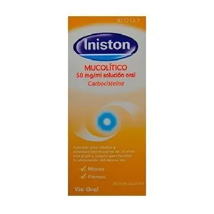 Comprar INISTON MUCOLITICO 50 mg/ml SOLUCION ORAL , 1 frasco de 200 ml