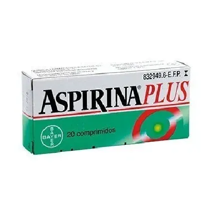 Comprar ASPIRINA PLUS 500 mg/50 mg COMPRIMIDOS , 20 comprimidos BAYER