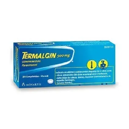 Comprar TERMALGIN 500 mg COMPRIMIDOS, 20 comprimidos 