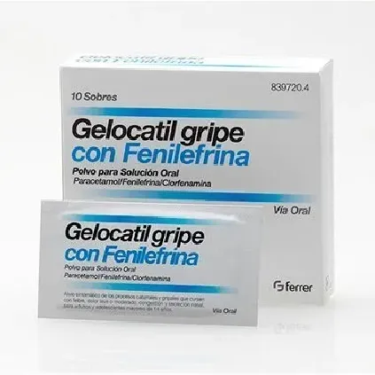 Comprar GELOCATIL GRIPE FORTE CON FENILEFRINA POLVO PARA SOLUCION ORAL , 10 sobres 