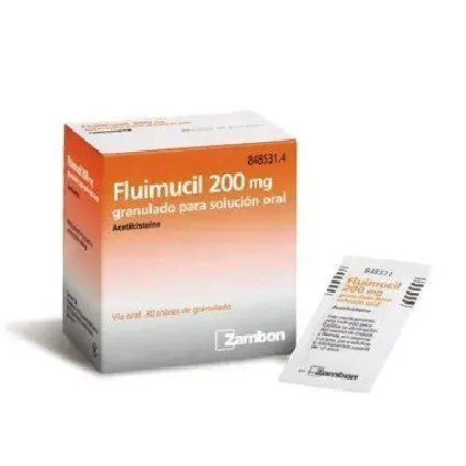 Comprar FLUIMUCIL 200 mg GRANULADO PARA SOLUCION ORAL , 30 sobres