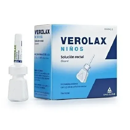 Comprar VEROLAX NIÑOS SOLUCION RECTAL, 6 enemas de 2,5 ml 